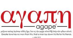 Pengertian kata Agape menurut Yohanes 3:16